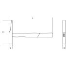 1379F 16 Műszerész kalapács, francia modell, fanyéllel