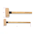 1381BA 5000 szikramentes ráverő kalapács, fanyéllel