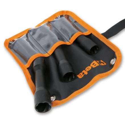 1428L/B3 Dugókulcskészlet beszakadt csavar kiszedéséhez, hosszított kivitel, tokban 