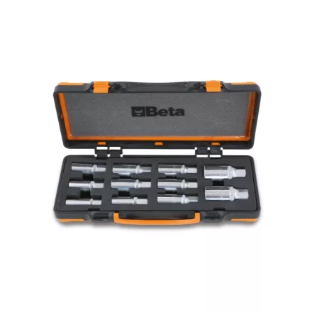 1433/C11 11 darabos tőcsavarkihajtó készlet, 1/2" lágy hőformált tálcában, fémdobozban