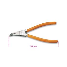   1458 Biztosítógyűrűfogó, krómozott, PVC-bevonatú szárral