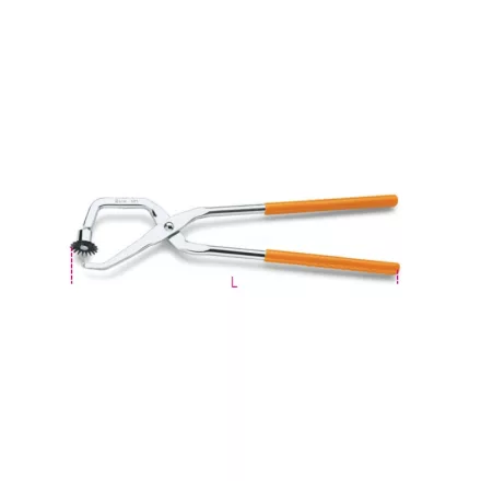 1471 Dobfékrugófogó, nikkelezett, PVC-bevonatú szárral