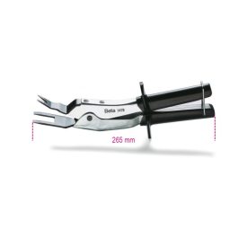   1478 Áttételes kárpitpatent kiszedő fogó, krómozott, PVC-bevonatú szárral