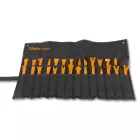 1479/B27 27 darabos nylon szerszámkészlet kárpitpatentekhez, és műanyagokon és tömítéseken történő munkavégzéshez felfüggeszthető tartóban