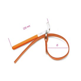   1490/1 Szíjas olajszűrőleszedő, nikkelezett, PVC-bevonatú nyéllel