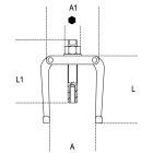 1542/1 Ellentartó belső csapágylehúzókhoz galvanizált
