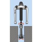 1545/C5M Belső csapágylehúzó készlet 1542/1 ellentartó 5 darab 1544 típusú belső lehúzóval, fémdobozban