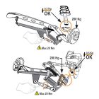1567 Lengőkar gömbfejet és lengéscsillapítót a toronyról lehúzó kar