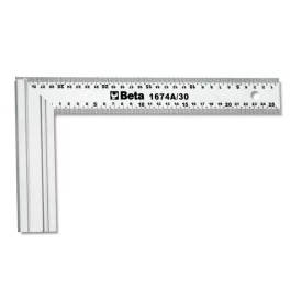   1674A 300 Asztalos derékszög, a szár acélból, az alaplap alumíniumból készült