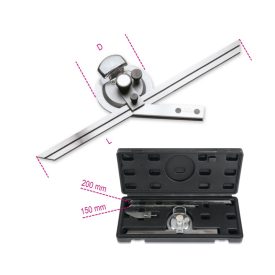   1678/C3 Dőlésszögmérő, rozsdamentes acélból, kemény dobozban