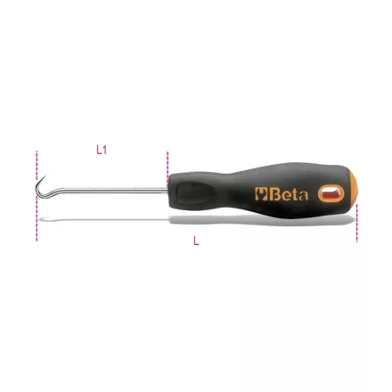 1687U Hajlított rajztű