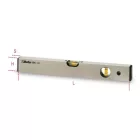 1696 200 Vízmérték eloxált alumíniumból, 2 törésbiztos libella, pontosság: 1 mm/m