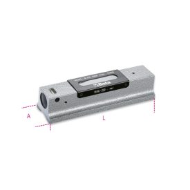   1699L/1 Precíziós vízmérték kokillaöntvény, köszörült prizmaalaplappal, 2 törésbiztos libella, fadobozban, pontosság: 0.02 mm/m