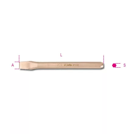 1701BA 350 Hatszögű laposvágó, szikramentes