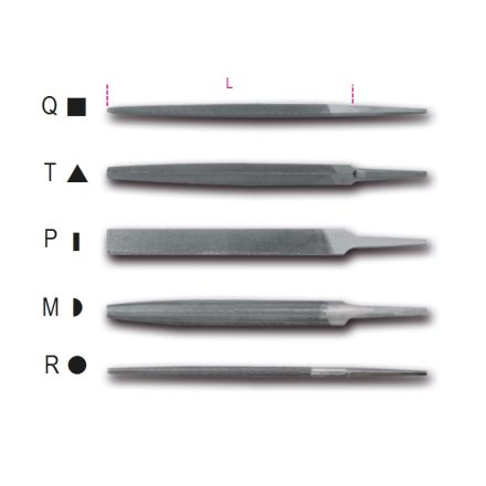 1718A8/Q Szögletes egyengető reszelő markolat nélkül