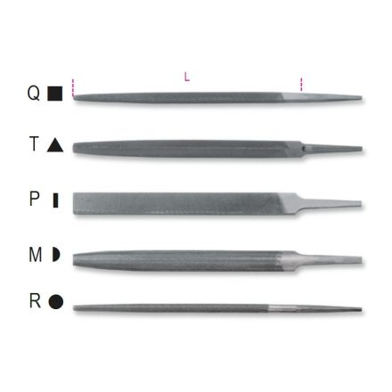 1718A10/Q Szögletes egyengető reszelő markolat nélkül
