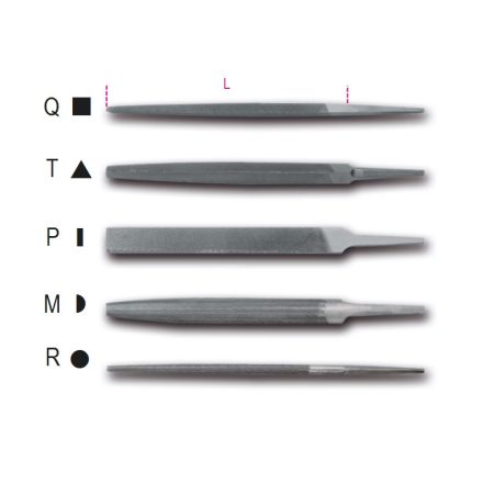 1718D8/Q Szögletes nagyoló reszelő markolat nélkül