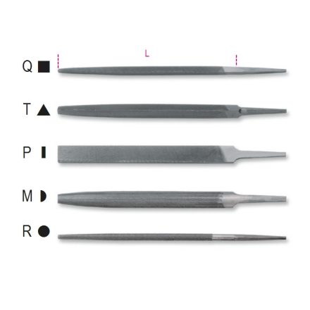 1718D10/Q Szögletes nagyoló reszelő markolat nélkül
