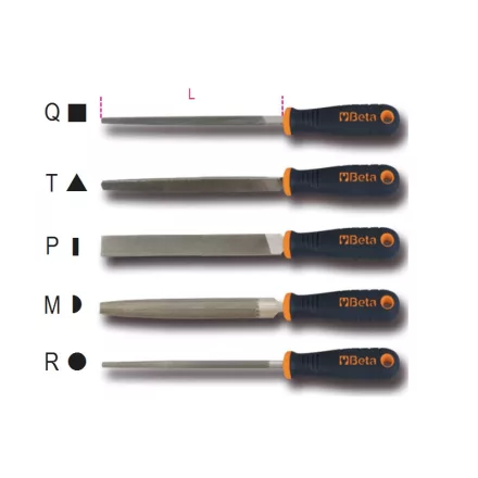 1719BMA8/Q Szögletes egyengető reszelő markolattal