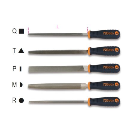 1719BMA10/Q Szögletes egyengető reszelő markolattal