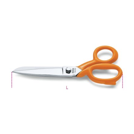 1784 175 Erősített olló, nyél PVC-bevonattal