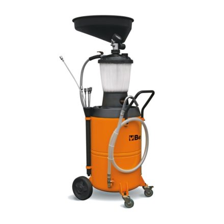 1877A Kocsis fáradtolaj gyűjtő/elszívó, 90 literes tartállyal és előkamrával