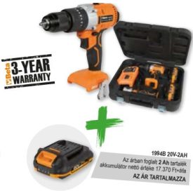   1972/K20-4AH+2AH 20V ütvefúró készlet + 2 Ah akkumulátor