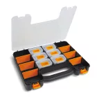 2080/V6 Üres szerszámtáska 6 db kivehető tálcával és állítható válaszfalakkal