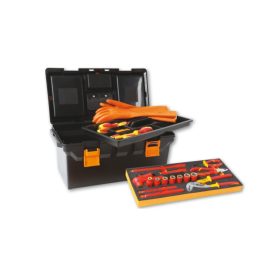   2115PL-MQ32 32 darabos szigetelt szerszámkészlet hibridautókhoz, puha hőformázott tálcás műanyag kosárban
