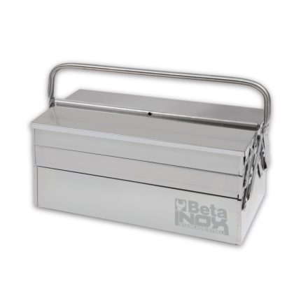 C20TSS Ötrekeszes szerszámos láda AISI 304 rozsdamentes acélból üres