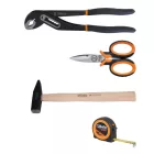 BW 2200E/21 Worker 3 fiókos szerszámos láda 159 darabos szerszámkészlettel