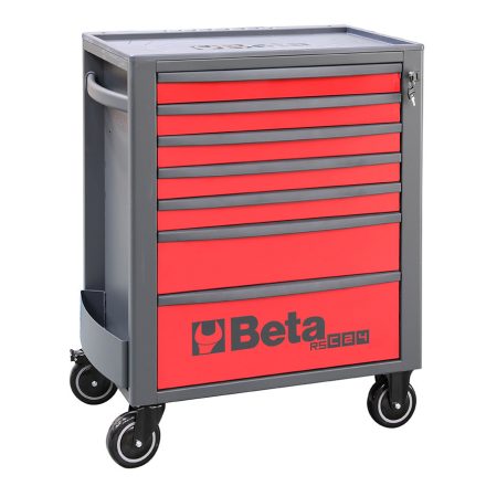 RSC24/7-R 7 fiókos szerszámkocsi, piros