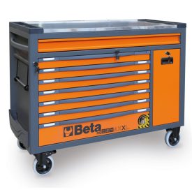   RSC24AXXL-O 8 fiókos szerszámkocsi fa munkalappal és borulásgátló rendszerrel, hosszú modell