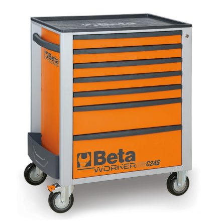 BW 2400S-R7/E-M Worker 7 fiókos szerszámkocsi 309 darabos szerszámkészlettel