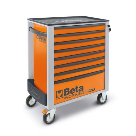 BW 2400S-O8/E-L Worker 8 fiókos szerszámkocsi 398 darabos szerszámkészlettel