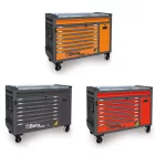 BW RSC24AXXL/O Worker 8 fiókos szerszámkocsi borulásgátló rendszerrel, hosszú modell 1061 darabos szerszámkészlettel