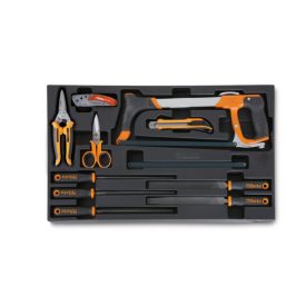   T284 Kemény hőformált műanyag tálca reszelőkkel és vágószerszámokkal