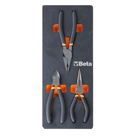 M133 Habszivacs tálca lapos- és csípőfogókkal