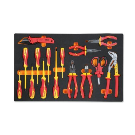 M161 Habszivacs tálca elektrotechnikai karbantartáshoz, szigetelt szerszámokkal, 1 000V