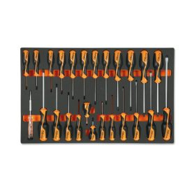   M195 Habszivacs tálca BetaGrip csavarhúzókkal hasított fejű, Phillips® és Torx® csavarokhoz