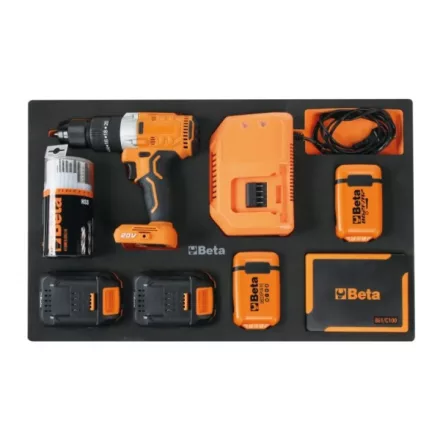 M320 EVA hab tálca 20V-os ütvefúróval és tartozékokkal