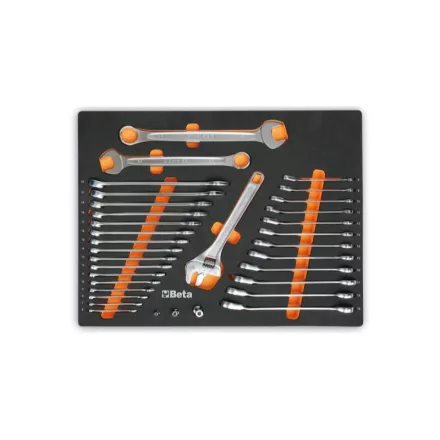 MM26 EVA habszivacs tálca csillag-villáskulcsokkal