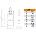 3028/15 Hidraulikus asztali prés mozgó dugattyúval