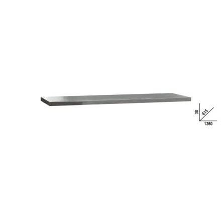 C45PRO 2.0 PXE/2-1,3MT C45PRO 2.0 rozsdamentes acéllal fedett MDF munkalap, 1360 mm x 615 mm