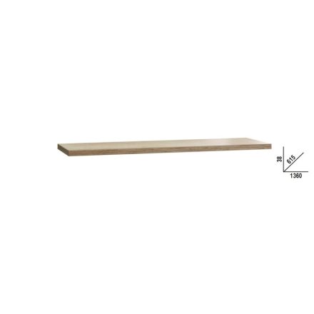 C45PRO 2.0 PWE/2-1,3MT C45PRO 2.0 rétegelt fa munkalap, 1360 mm x 615 mm