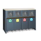 C45PRO 2.0 RD/W Rögzített szelektív hulladéktároló modul a C45PRO 20 műhelyberendezés összeállításhoz