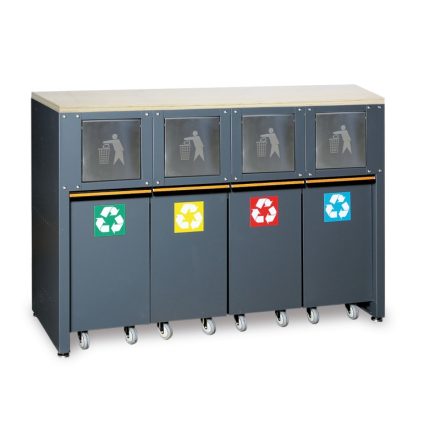 C45PRO 2.0 RD/W Rögzített szelektív hulladéktároló modul a C45PRO 20 műhelyberendezés összeállításhoz