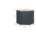 C45PRO 2.0 CAI/W Alsó sarok modul C45PRO 2.0 műhelyberendezés összeállításhoz