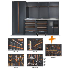   C45PRO 2.0 X/268UT C45PRO 2.0 X műhelyberendezés összeállítás 268 darabos Beta Worker szerszámkészlettel
