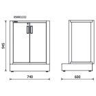 RSC50 MA Kétajtós, rögzített modul az RSC50 műhelyberendezés összeállításhoz